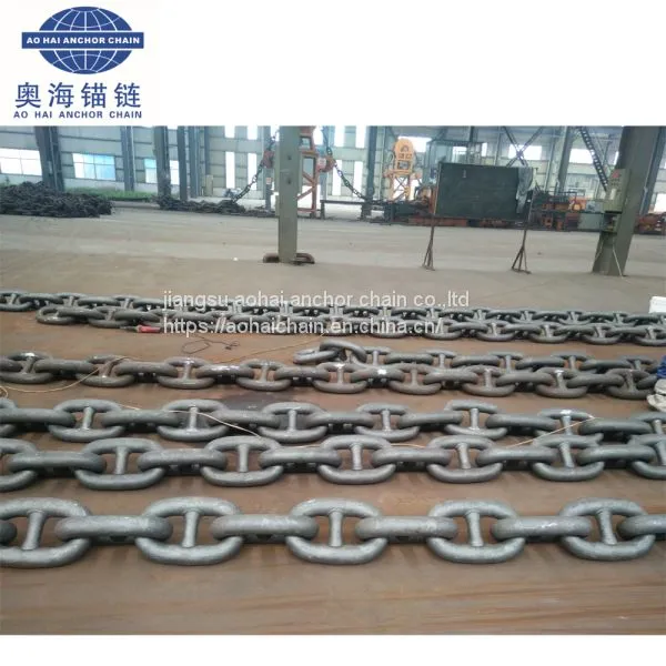 66mm China Stud Link Marine Ship Anchor Chain For Sale With KR
