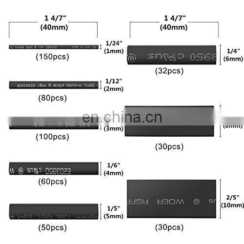 Hampool Best Price Black Polyolefin Thin Wall Automobile Electrical Insulation Tube photo-7