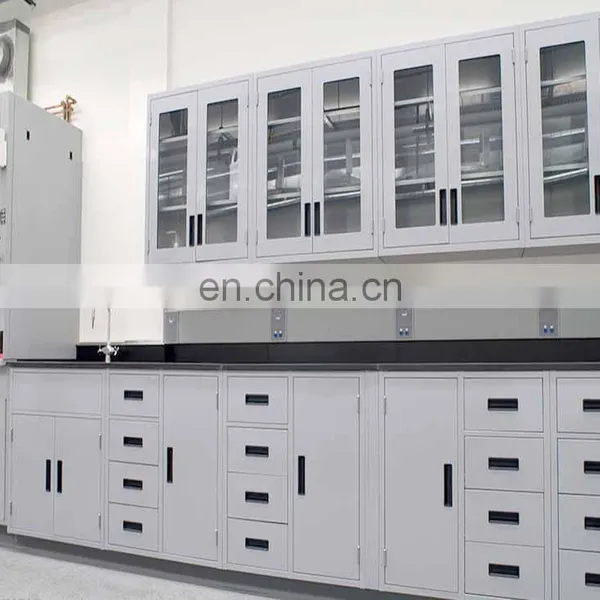 Laboratory All Steel Glass Display/science Wall-mounted Upper Cabinet photo-3
