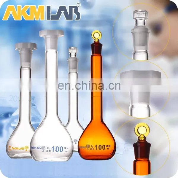 AKM LAB Glass A 100ml Volumetric Flask With Stopper photo-5