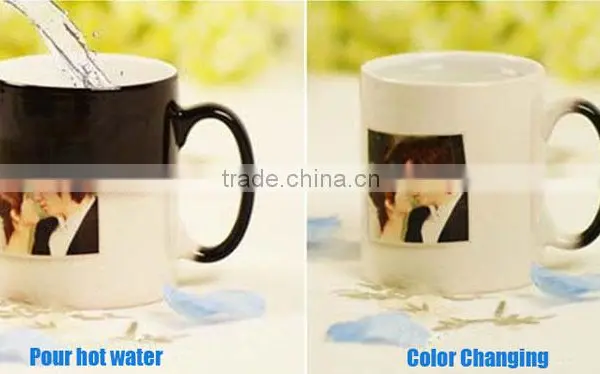 11oz Black Orca Coatings Sublimation Color Changing Magic Mugs photo-2