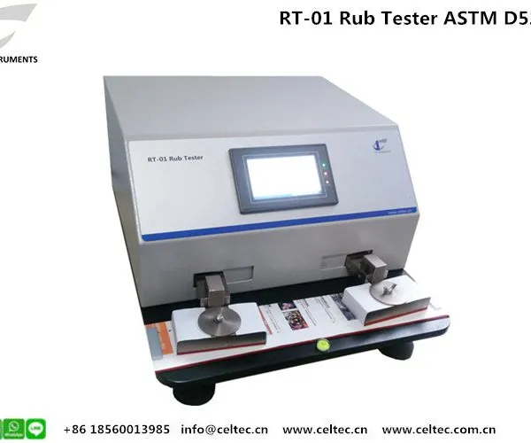 Arc Movement Ink Rub Tester Abrasion Resistance Tester