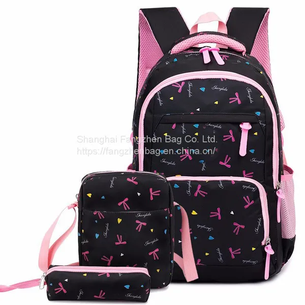 School Backpack School Bags Sets 3 in 1 Student Bookbag With Lunch Bag and Pencil Case photo-3