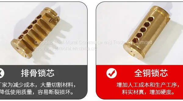 Anti-theft Rust-proof Half Euro Profile Brass Lock Cylinder photo-5