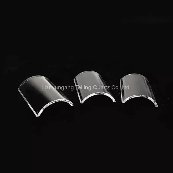 Transparent Semi-Cylindrical Quartz Glass Tube Half Round Quartz Glass Tube photo-5