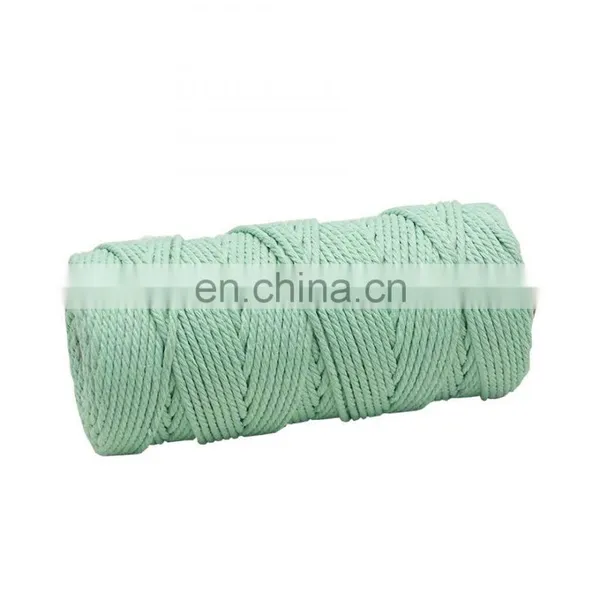 Promotional Top Quality Cord Cotton Knitting Reach Wire Macrame Polyester / Cotton,polyester / Cotton Waxed 3mm 100m/roll Spun photo-2