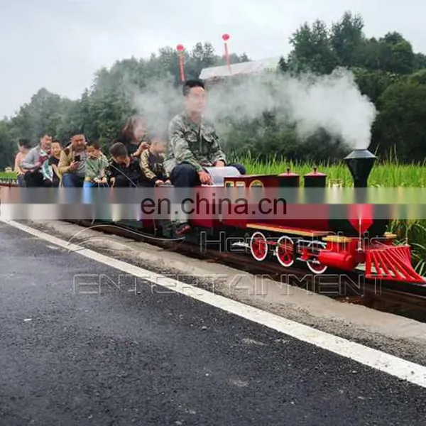 Customized Track Tourist Mini Steam Amusement Park Electric Battery Operated Train Rides for Sale photo-4