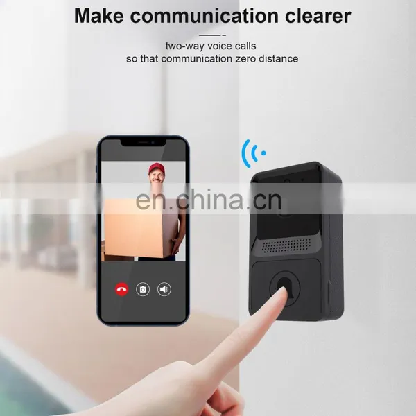Hot Selling New T2 Z20 720P Two Way Audio Night Vision Wifi Wireless Smart Doorbell Chime Ring Doorbell Camera Video Doorbell photo-5