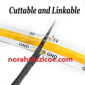 Super Bright COB USB Led Light Strip Kit DC5V 2M/Reel Dimmable 320leds no Dark Spots Kit photo-5