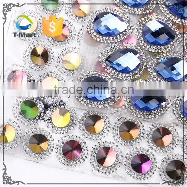 Shinning Hot Fix Big Glass Stone Roll Crystal Rhinestone Mesh Quality Choice photo-4