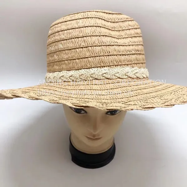 Summer Men's and Women's Big Brim Straw Hat Outdoor Sun Hat Sunscreen Hat