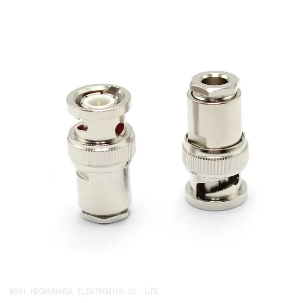 High Quality Copper BNC Male Connector Five Piece Set BNC-J3 Male Jack Connector For RG58 photo-3