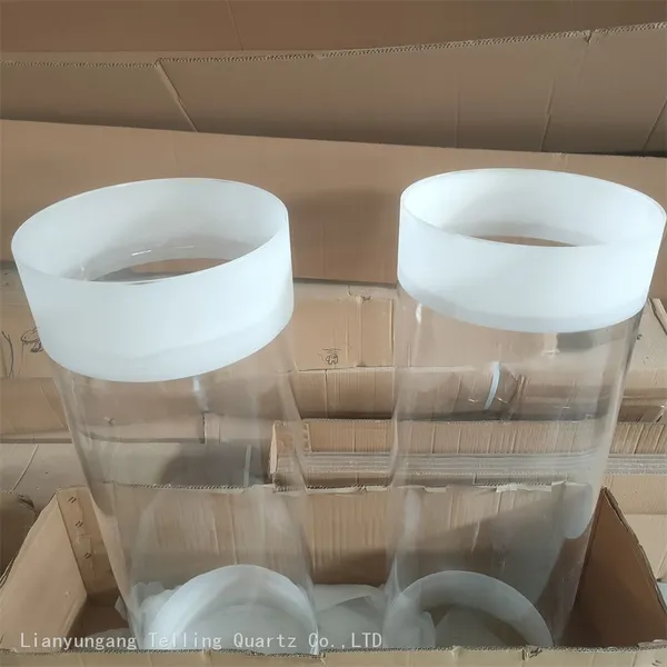 Fatory 200-400mm Diameter Quartz Glass Tube Quartz Pipe photo-2