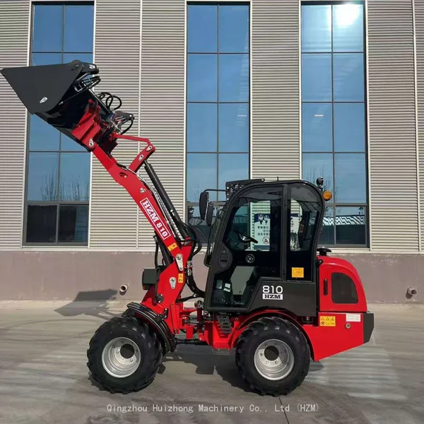 2025 New China Brand HZM 810 HZM809 1000kg Capacity Hydrostatic Compact Mini Wheel Loader photo-4