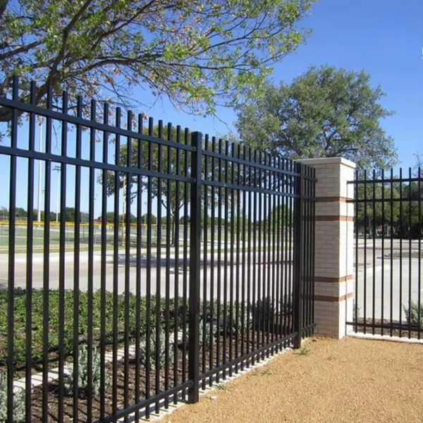 Versatile Metal Wrought Iron Garden Fence & Railing | Modern Picket Design for Villas photo-3