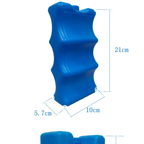 Hard Plastic Ice Brick Ice Gel Pack for Food Storage Cold Chain Gel Cooler Box photo-2