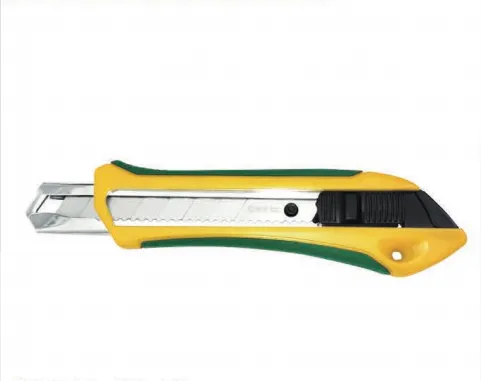 Stainless Steel Core Dual‑Color Non‑Slip Grip Retractable Utility Knife