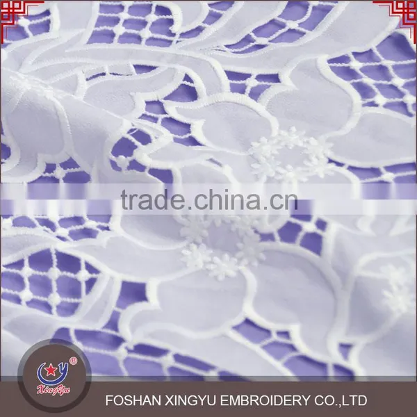 2016 Textile Latest Design Flower Pattern Sweet Girl Style Embroidery Lace Fabric for Apparel photo-4