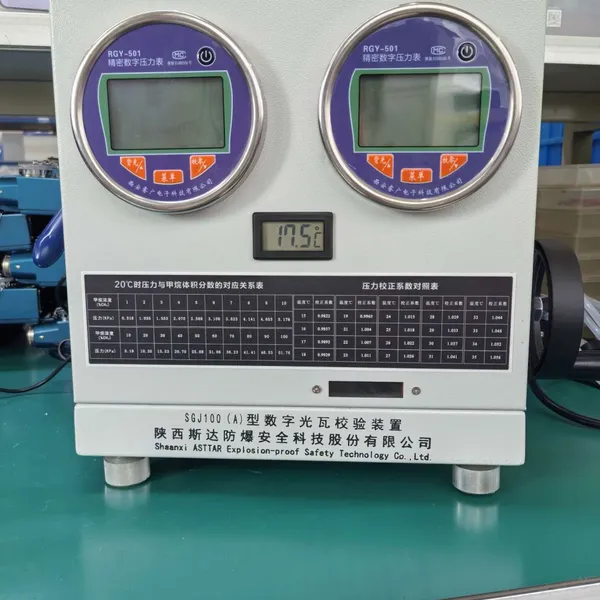 Dispositivo de calibración digital del Detector de metano por interferencia óptica SGJ100(A) anti interferencia electromagnética