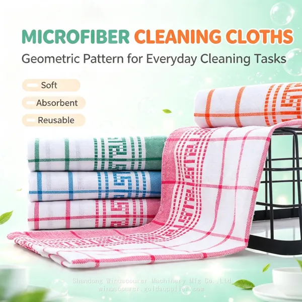 Commercial Grade Microfiber Cleaning Towels, Color‑Coded Lint‑Free Wiping Rags for Hotel, Office, Home, Car Wash Bulk photo-4