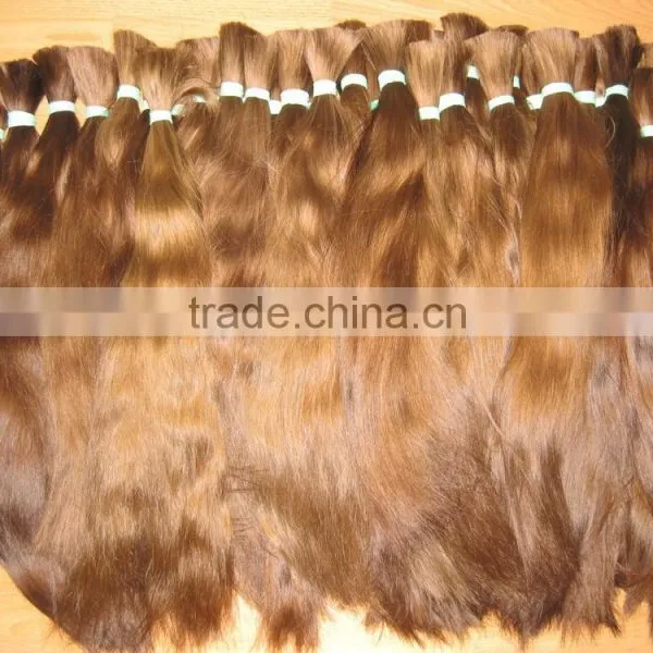 100% India Human Curly Hair Bulk Raw Hair photo-3