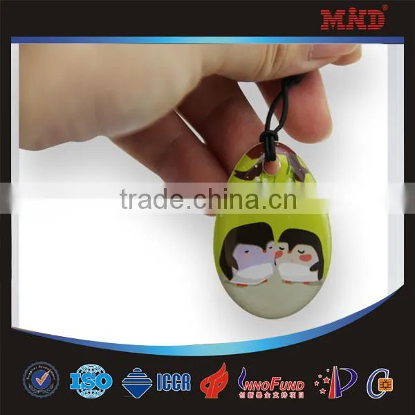 MDE54 Cute Crystal Epoxy RFID Tag/ Epoxy NFC Key Tag/ Epoxy Key Tag photo-2