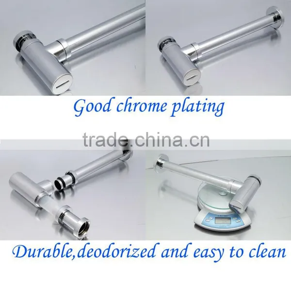 Watermark Free Samples Bathroom Shower Chrome Plated Tube Bottle Trap Sink Drain(J220) photo-4