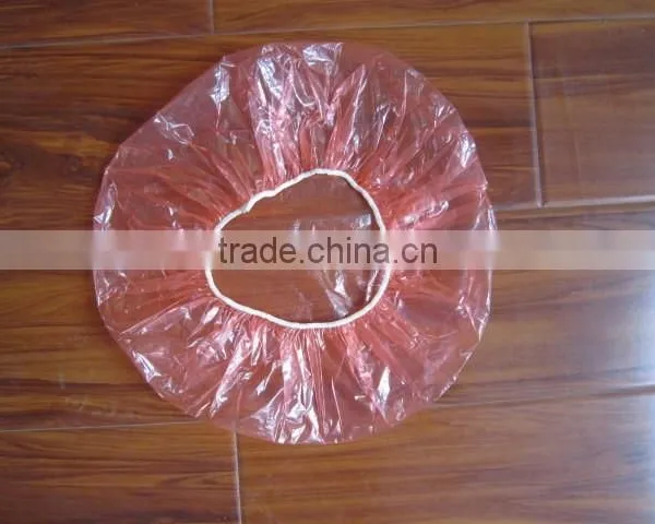 Disposable PE Plastic Bouffant Shower Cap photo-2