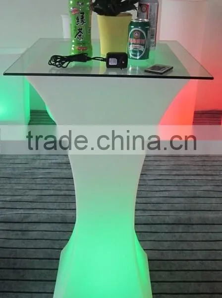 PE Plastic Bar Table With LED Light and Remote Control YXF-6211A photo-2