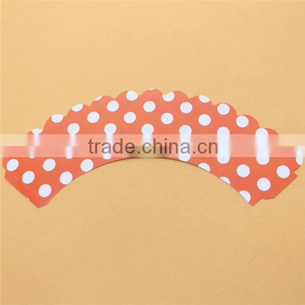 Lovely Polka Dot Baking Cup Cupcake Wrappers&toppers Picks Decoration Kids Birthday Party Favors Supplies-CW005 photo-2