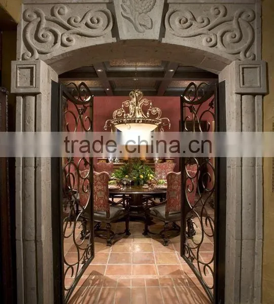 Wrought Iron Decorative Wine Cellar Door,customized Size photo-3