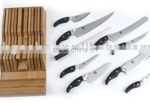 9Pcs Stainless Steel Kitchen Knife Set A
