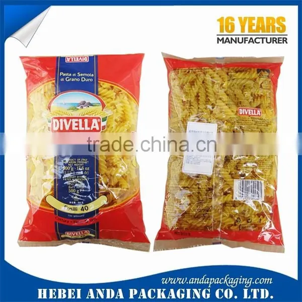 Fresh Pasta Packaging/spaghetti Plastic Wrapping Film Roll/plastic Bag photo-3