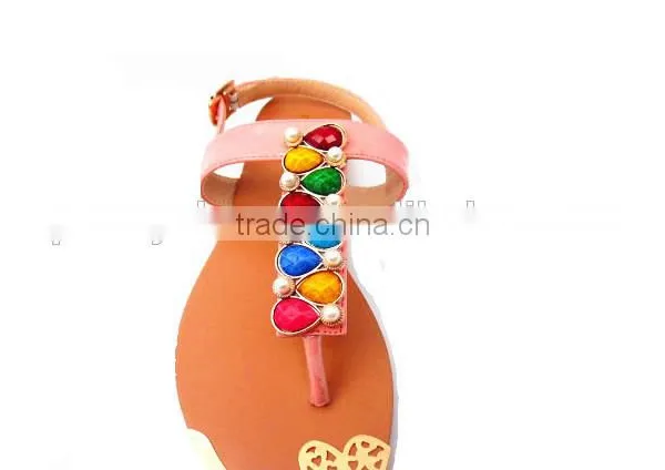 Fashion Lady Fancy Flat Heel Colorful Slippers photo-3