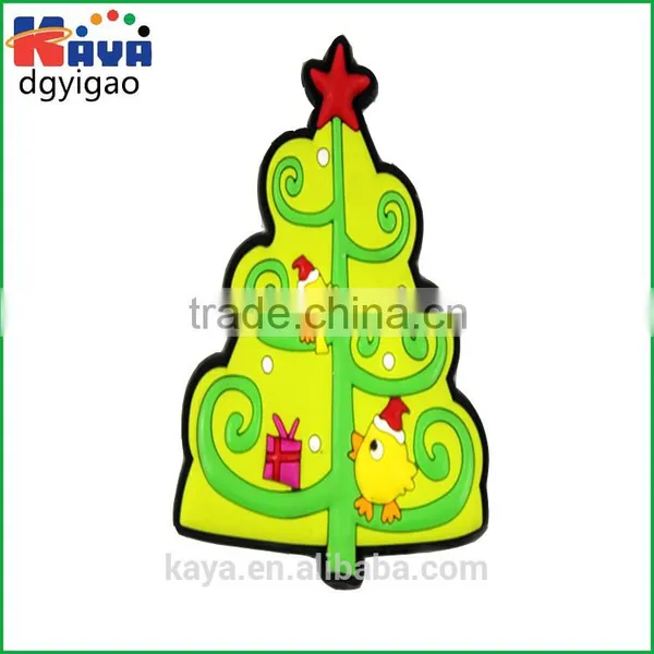 Soft Pvc Fridge Magnet With Christmas Tree Shape photo-2