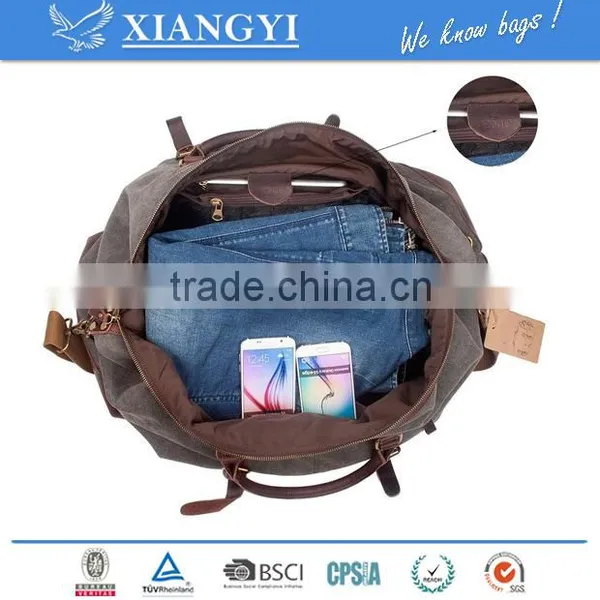 Oversized Canvas Travel Tote Duffel Small Duffle Bag Travel Bag,single-shoulder Bag,messenger Bag New Design in 2016 photo-6