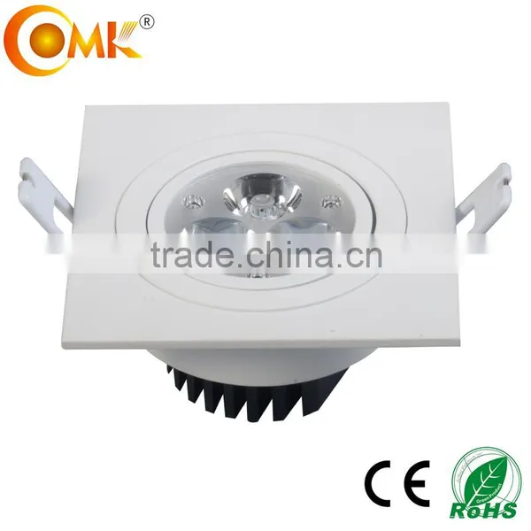 9W Square Brushed Black LED Ceiling Down Light photo-5