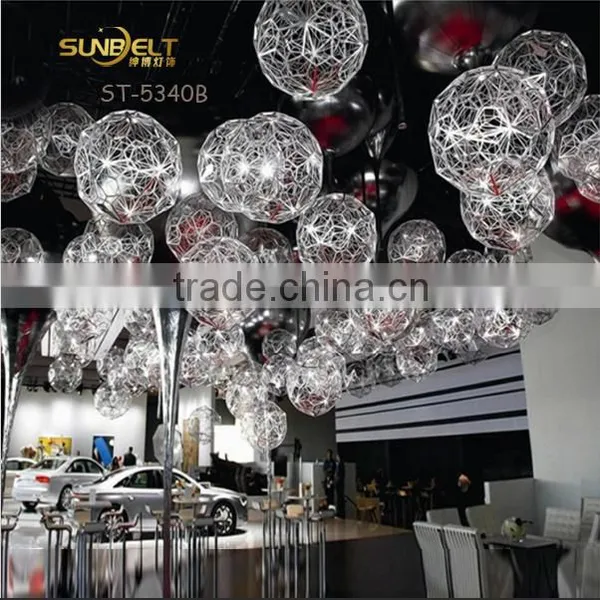 ST-5340B Sunbelt D500mm Chrome Stainless Steel Globe Lamp,handmade Lamps,hanging Lamp,hanging Lamps,metal Hanging Lamps. photo-3