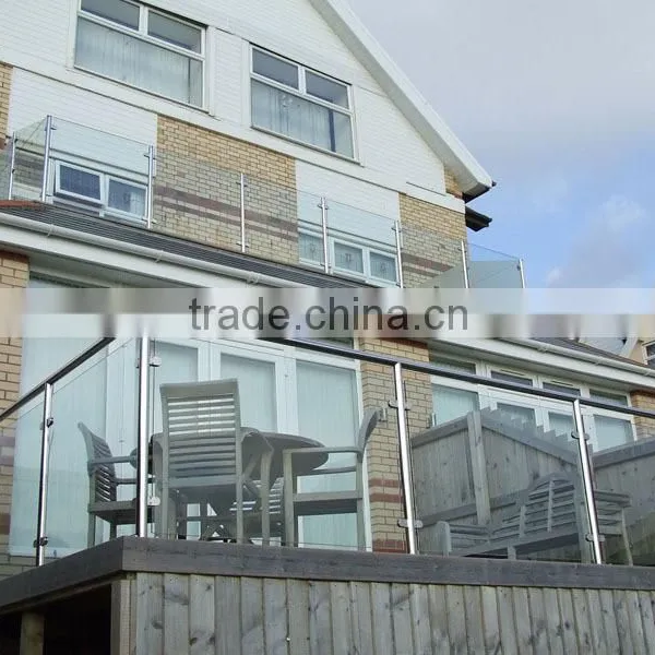 Stainless Steel Side Mount Railing Post Glass Deck Railing Systems photo-3