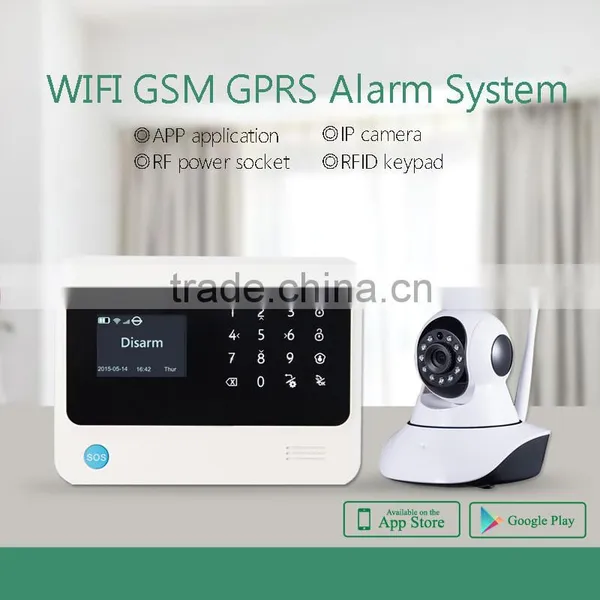 Wireless Wifi Alarm System Work With Pet Immunity Pir Sensor ,door Sensor and Smoke Detector photo-2