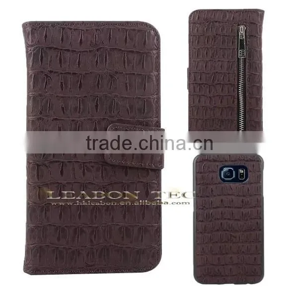 New Design Factory Supplier 2 in 1 Detachable Wallet Leather Case for Samsung S6, Back Case Cover, Mobile Phone Case photo-3