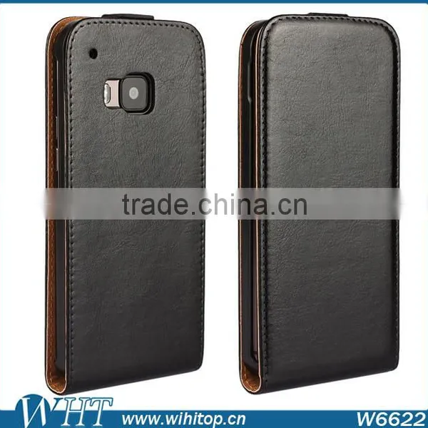 New Arrival Cell Phone Case Vertical Flip Cover for HTC One M9 Leather Case photo-3