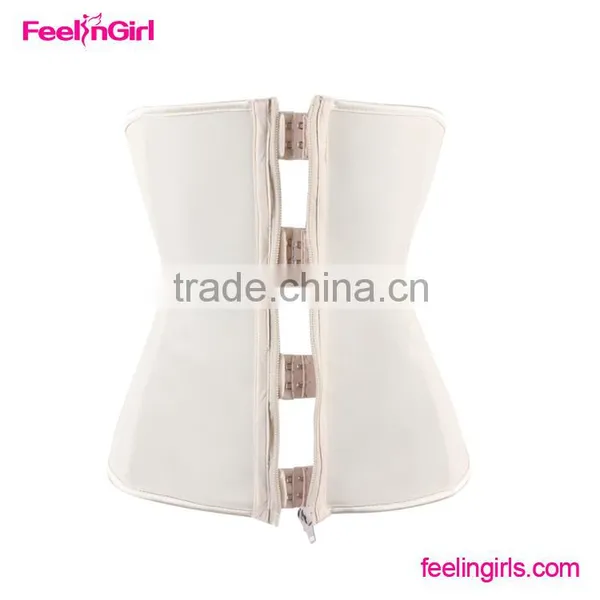 Wholesale Beige Clip And Zip Waist Cincher Corsets photo-5