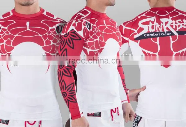 Custom Men's Long Sleeve MMA Rashguard BJJ