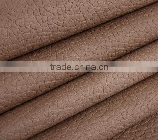 100% Polyester Warp Knitting PU Sofa Fabric Combined With Fleece Home Textile Fabric Artificial Leather Sofa Furniture Fabric