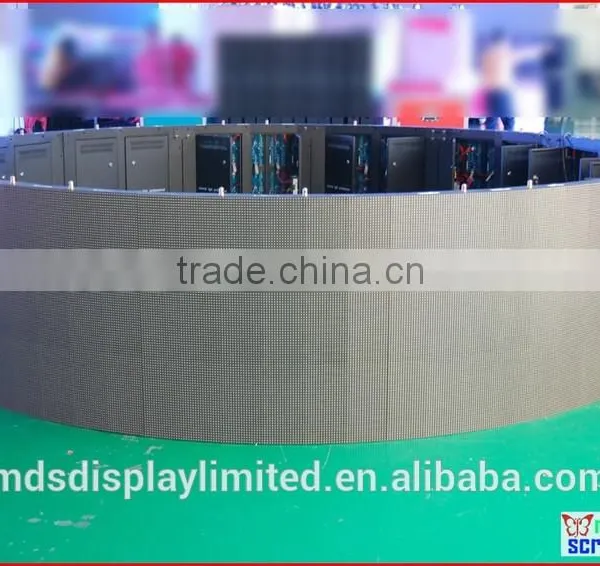 P10 Led Display Curve, Indoor Usage and Video and Picture Display Function Advertising Led Screen photo-3