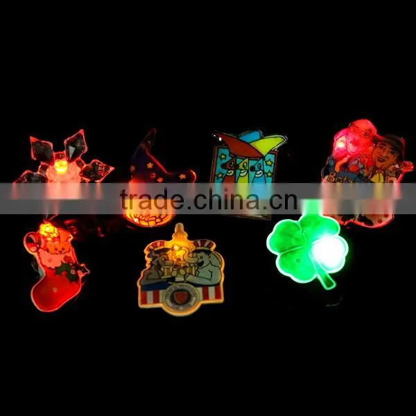 New Products Promotional Led Body Lights Glow Badge Customized photo-3