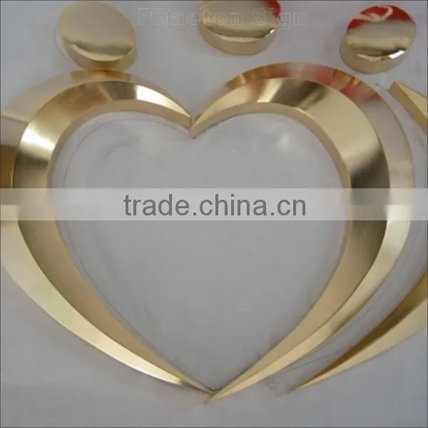Beautiful Golden Plated Metal Letters Signage photo-2