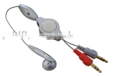 Retractable Earphone/stereo Earphone/mp3/mp4 Earphone PW-012 (GF-PW-012)