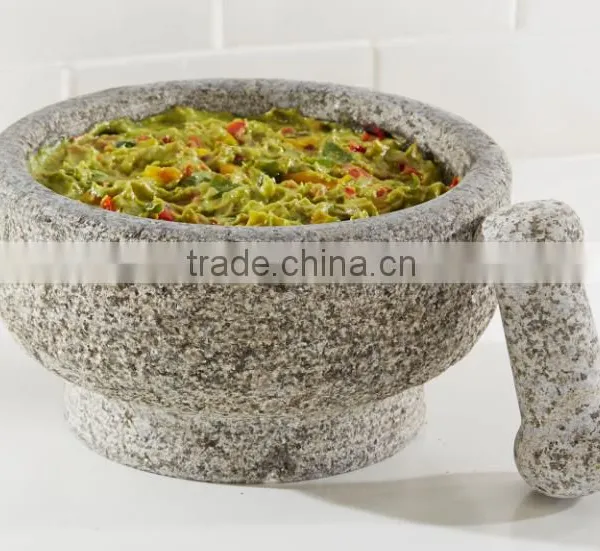 21.5cm Granite Stone Molcajete Mortar & Pestle Set